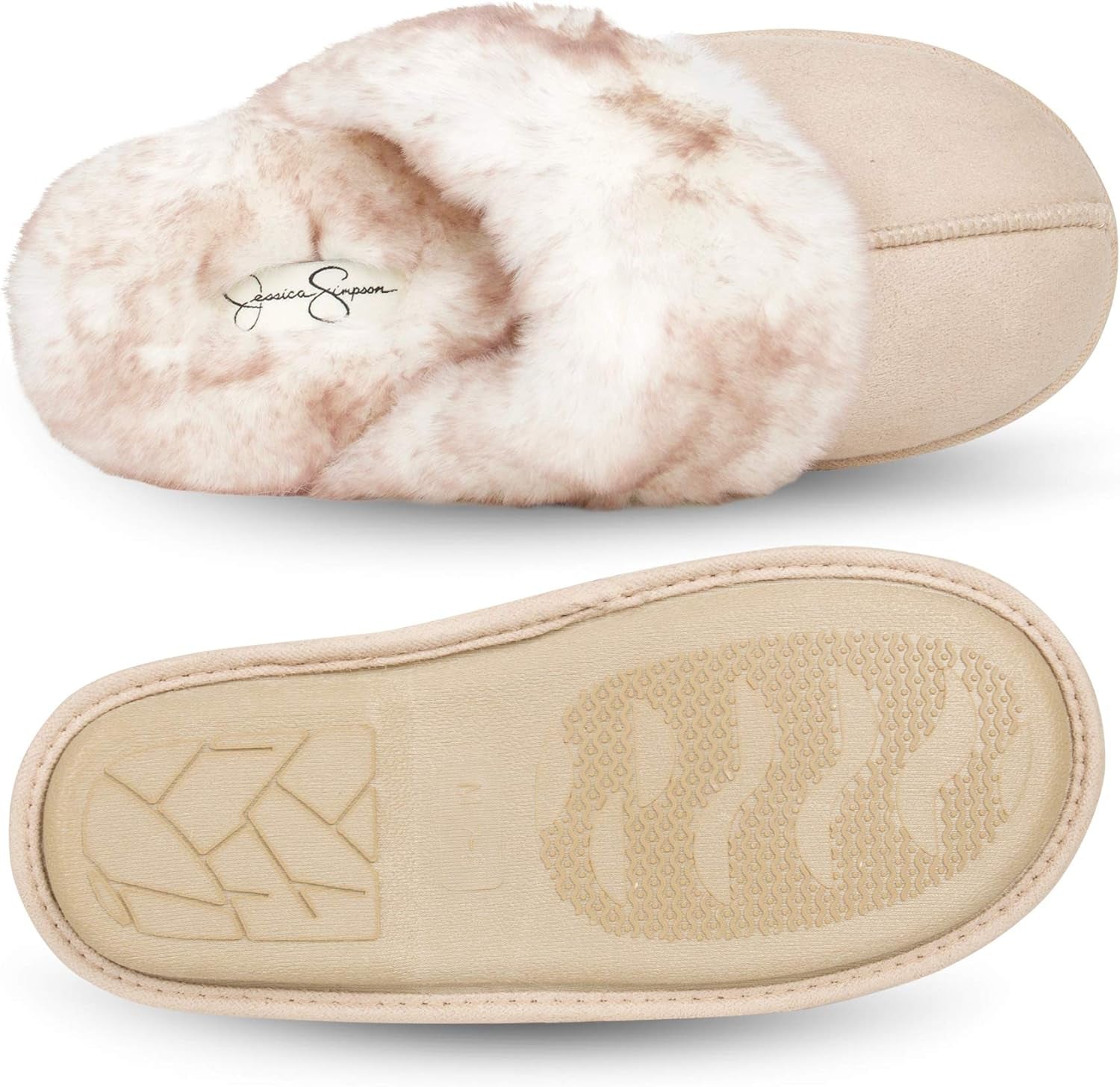 Women'S Comfy Faux Fur House Slipper Slip-On Scuff Memory Foam Soft Plush Lining